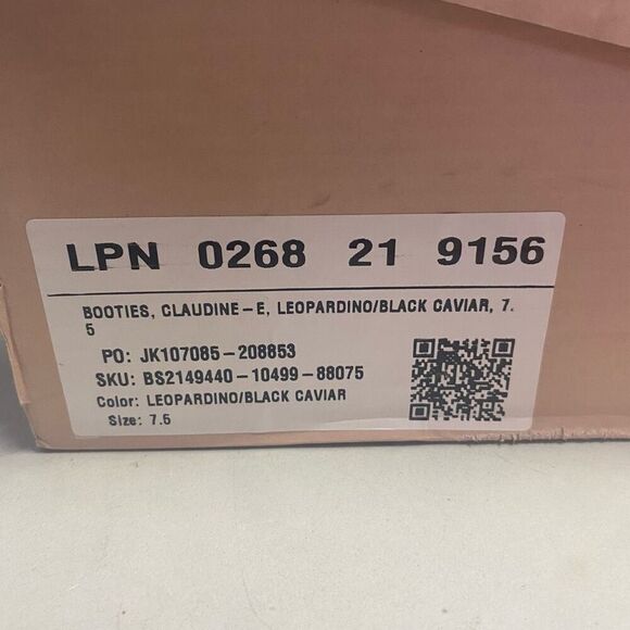 JUST FAB Women’s Claudine E Booties‎ Leopard Black Lace Up Boots - Picture 4 of 11